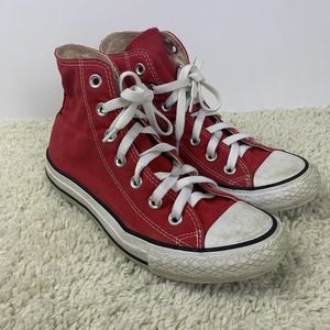 Converse All Star Chuck Taylor Burgundy High Top Sneakers Womens Sz 7 Mens 5